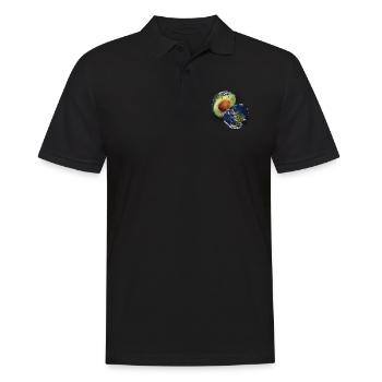 Avocado - Männer Poloshirt - Schwarz - Vorne - Kai (181cm)