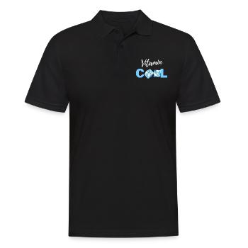Vitamins COOL - Men's Polo Shirt - black - Front - Kai (181cm)
