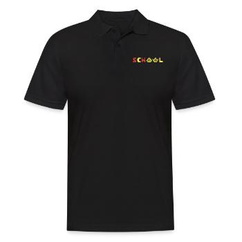 SCHOOL is Cool - Men's Polo Shirt - black - Front - Kai (181cm)