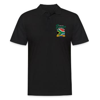 Ich brauche keine Therapie ich muss nach Südafrika - Männer Poloshirt - Schwarz - Vorne - Kai (181cm)