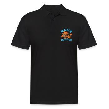 Malle geht immer - Mallorca Fan - Spruch - Männer Poloshirt - Schwarz - Vorne - Kai (181cm)