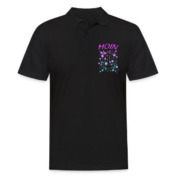 Moin Anker Hamburg - Männer Poloshirt - Schwarz - Vorne - Kai (181cm)