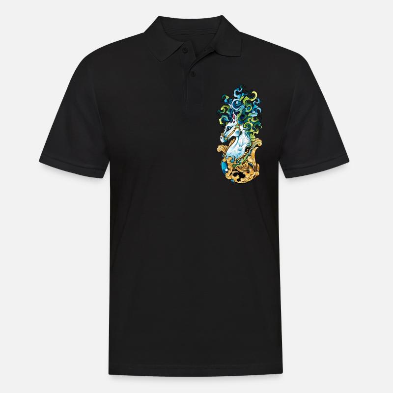 Magisches Biest - Männer Poloshirt - Schwarz