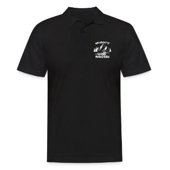 Mir reicht's! Ich gehe wandern - Männer Poloshirt - Schwarz - Vorne - Kai (181cm)