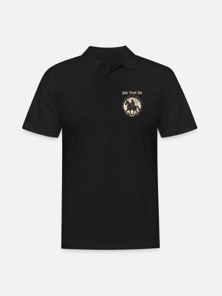We Trot On - Men's Polo Shirt - black