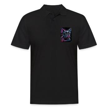 Französische Bulldogge Hund Mops - Männer Poloshirt - Schwarz - Vorne - Kai (181cm)
