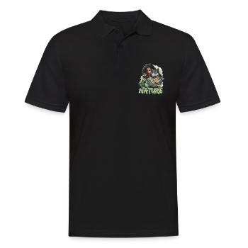 Natur Wolf Eule Schildkröte Frau für - Männer Poloshirt - Schwarz - Vorne - Kai (181cm)