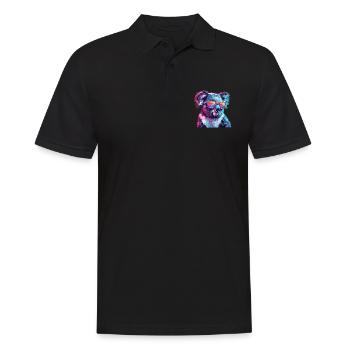 Streetart Funky Koala Urban Rap Street - Männer Poloshirt - Schwarz - Vorne - Kai (181cm)