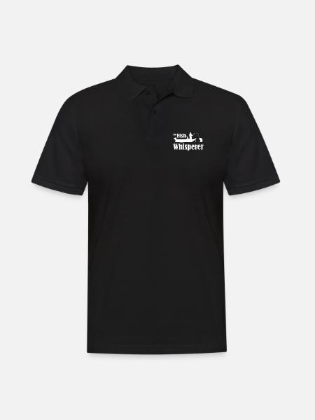 Fishing The Fish Whisperer - Men's Polo Shirt - black