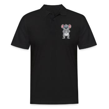 Koala Koala Bear Girls Women Kids - Men's Polo Shirt - black - Front - Kai (181cm)