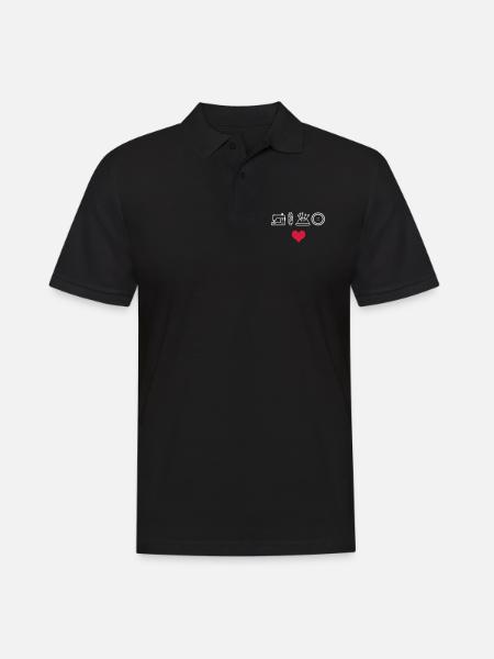 sew - Men's Polo Shirt - black