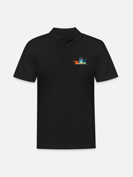 Beach - Men's Polo Shirt - black