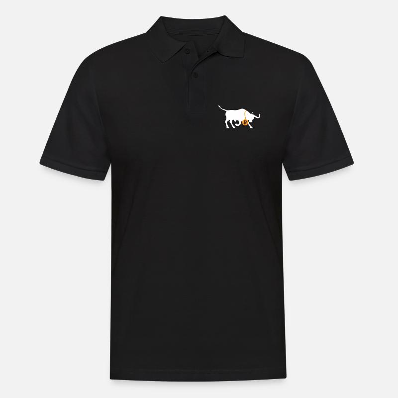 Bitcoin Bulle - Blockchain - Polo Homme - noir