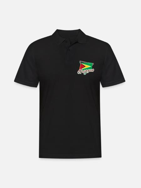 Guyana - Men's Polo Shirt - black