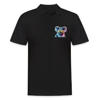 Streetart Funky Koala Urban Rap Street - Männer Poloshirt - Schwarz - Vorne - Kai (181cm)