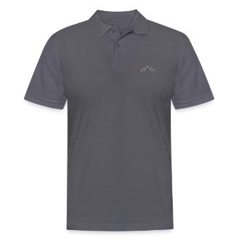 Mountains - Men's Polo Shirt - charcoal grey - Front - Nico (186cm)