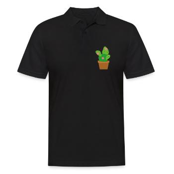 cactus - Men's Polo Shirt - black - Front - Kai (181cm)