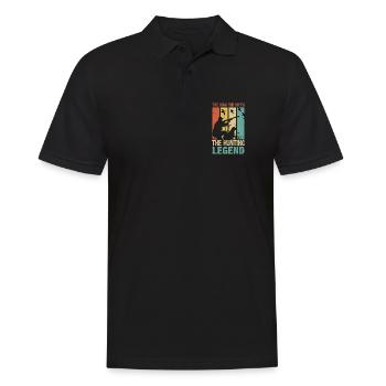 Hunters Hunting - Men's Polo Shirt - black - Front - Kai (181cm)