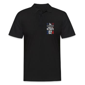 La Légende Prend Sa Retraite 2024 - Polo Homme - noir - Devant - Kai (181cm)