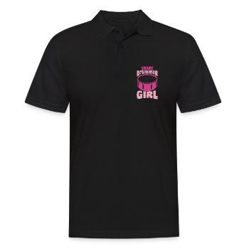 Girl drummer - Men's Polo Shirt - black - Front - Kai (181cm)