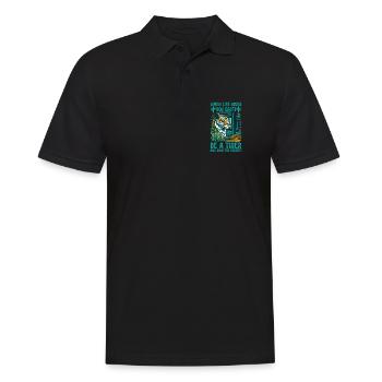 When Life Gives You Cacti, Be A Tiger - Men's Polo Shirt - black - Front - Kai (181cm)