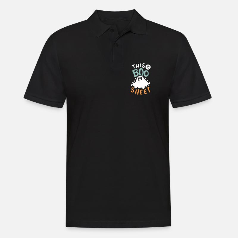 Geist Halloweenkostüm - Männer Poloshirt - Schwarz