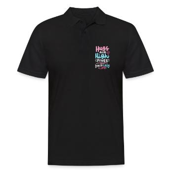 Mittagessen Schule Cafeteria Crew - Männer Poloshirt - Schwarz - Vorne - Kai (181cm)