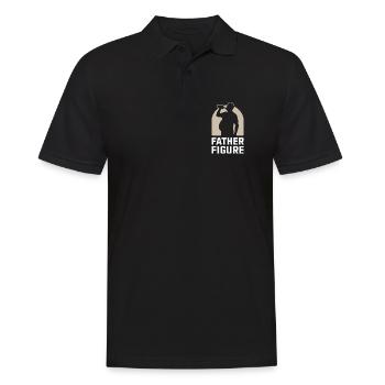 Figure paternelle drôle ventre de bière papa Bod - Polo Homme - noir - Devant - Kai (181cm)