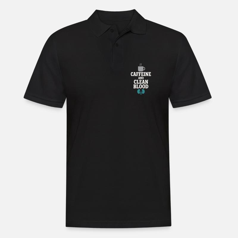 Dialyse Schwester Tech Nierenpflege Nephrologie - Männer Poloshirt - Schwarz