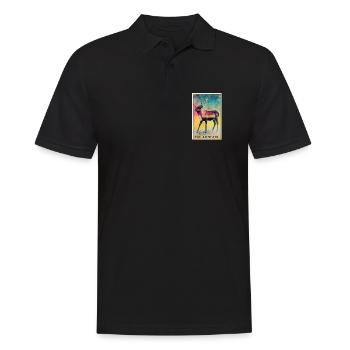 Rentiere Rentier - Männer Poloshirt - Schwarz - Vorne - Kai (181cm)