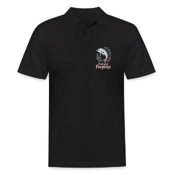 Trouvez votre motivation marsouin - Polo Homme - noir - Devant - Kai (181cm)