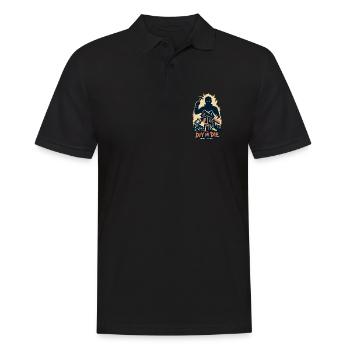DIY Or Die Horror Design - Men's Polo Shirt - black - Front - Kai (181cm)