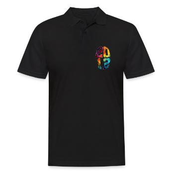 14 YEARS OLD 2012 14TH BIRTHDAY - Men's Polo Shirt - black - Front - Kai (181cm)