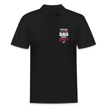 Stolzer neuer Vater, es ist ein Mädchen. - Männer Poloshirt - Schwarz - Vorne - Kai (181cm)