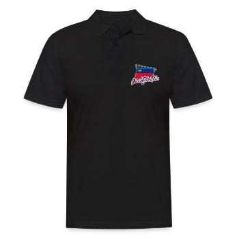 Liechtenstein - Männer Poloshirt - Schwarz - Vorne - Kai (181cm)