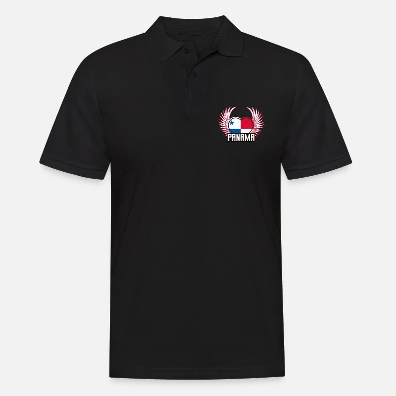 Panama - Männer Poloshirt - Schwarz