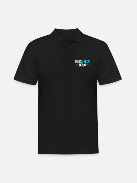 Realx Bro Lacrosse Player - Men's Polo Shirt - black