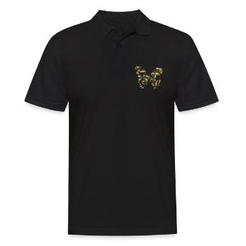 Natürliche Camouflage Schmetterling - Männer Poloshirt - Schwarz - Vorne - Kai (181cm)