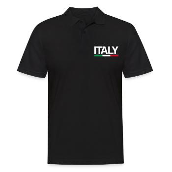 Italy Europe Flag 2021 Jersey - Men's Polo Shirt - black - Front - Kai (181cm)
