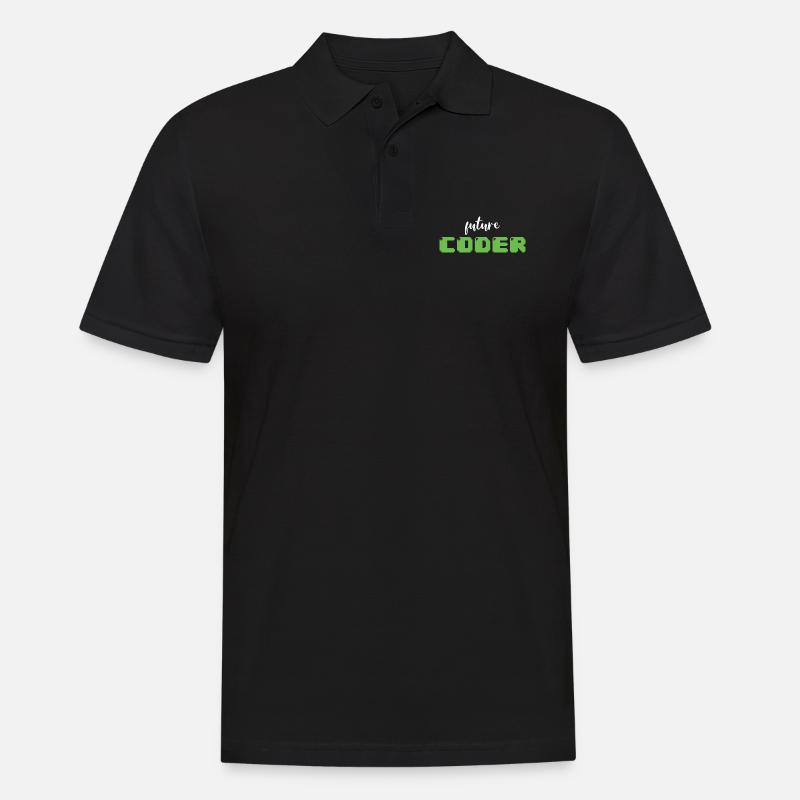 Programmation Future Coder Nerdy - Polo Homme - noir