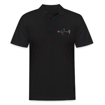 Fire Hydrant Pulse Heartbeat Fire Brigade - Men's Polo Shirt - black - Front - Kai (181cm)