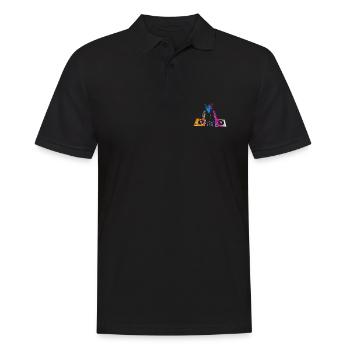 DJ CAT - Men's Polo Shirt - black - Front - Kai (181cm)