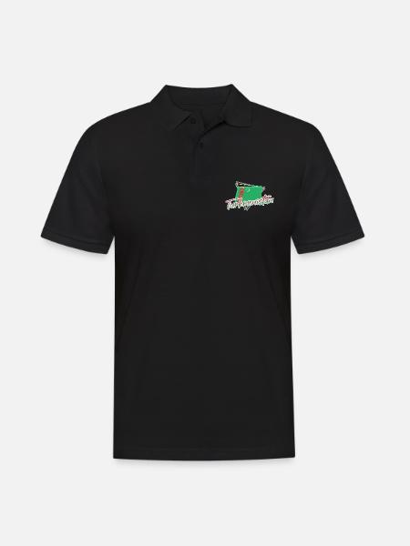 Turkmenistan - Männer Poloshirt - Schwarz