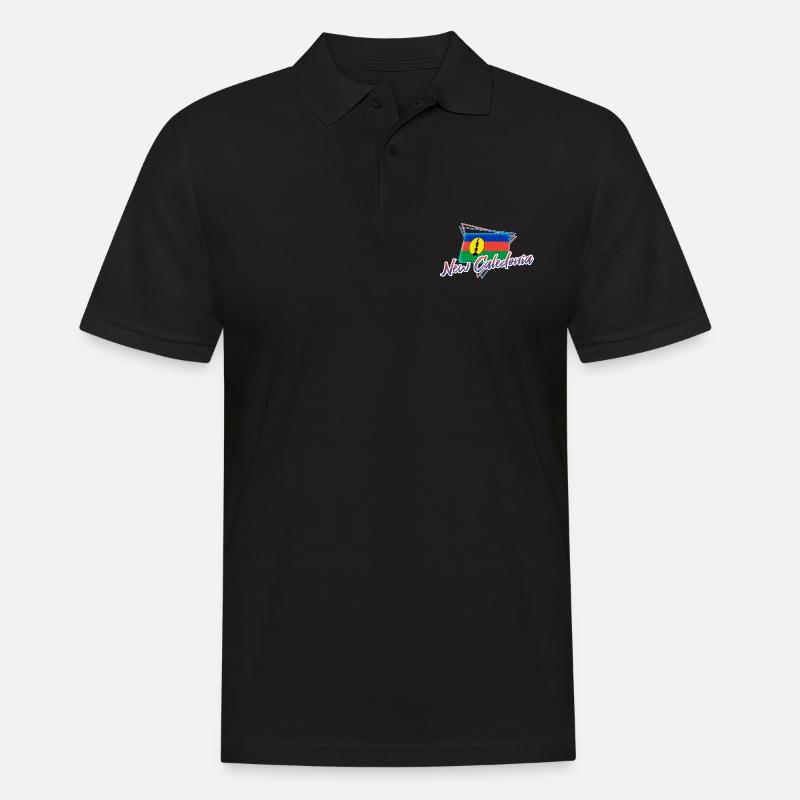 Neukaledonien - Männer Poloshirt - Schwarz