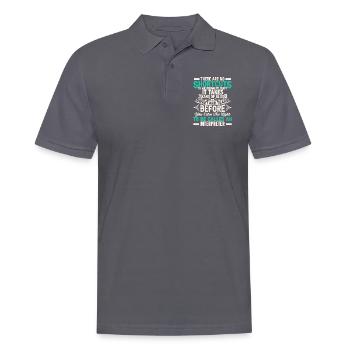 Interpreter Quote There Are No Shortcuts Interpret - Men's Polo Shirt - charcoal grey - Front - Nico (186cm)