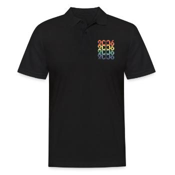 Cool Retro 2006, 17 Jahre alt, 17. Geburtstag Teens - Männer Poloshirt - Schwarz - Vorne - Kai (181cm)