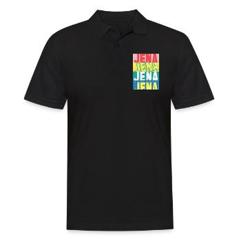 Jena Deutschland Stadt Skyline Heimat Liebe - Männer Poloshirt - Schwarz - Vorne - Kai (181cm)