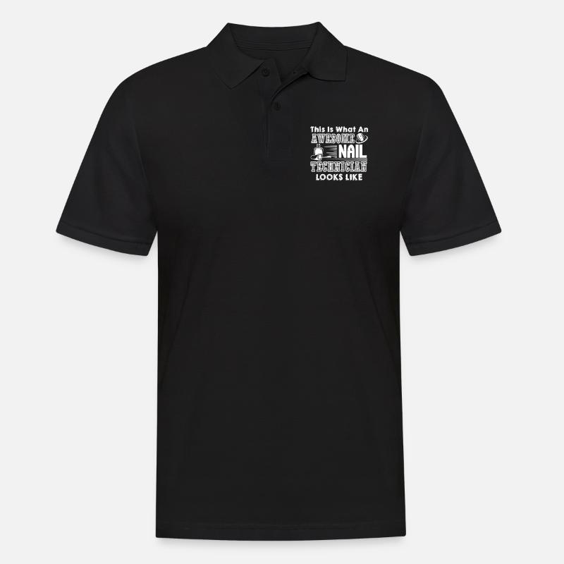 Nail Technician Awesome Nail Technician - Men's Polo Shirt - black