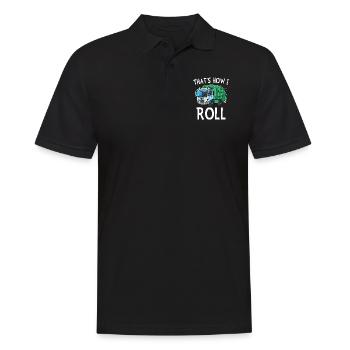 That's How I Roll Garbage Truck - Men's Polo Shirt - black - Front - Kai (181cm)