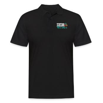 Social Worker Social Worker My Job - Men's Polo Shirt - black - Front - Kai (181cm)
